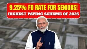 Senior Citizens Celebrate! Not 7%, Now Earn 9.25% Interest on Fixed Deposit – See the Highest Paying Scheme of 2025